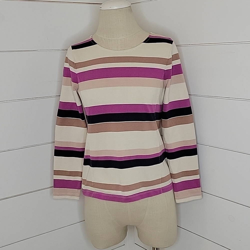J CREW small cotton long sleeve shirt (fancy tee)